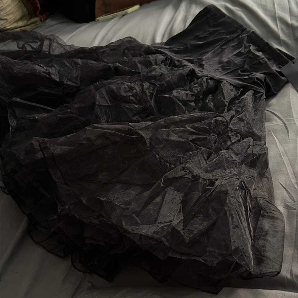 Elegant Black Tulle under Skirt